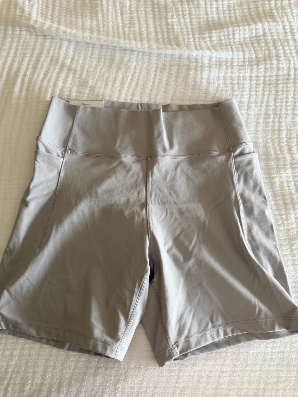 Jockey Women's Light Gray Bike Shorts